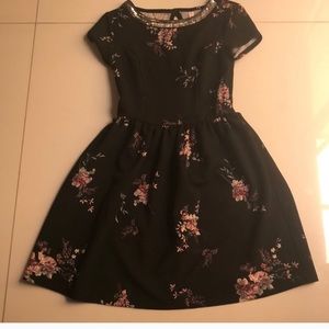 Mossimo Pretty Black Floral Mini Dress